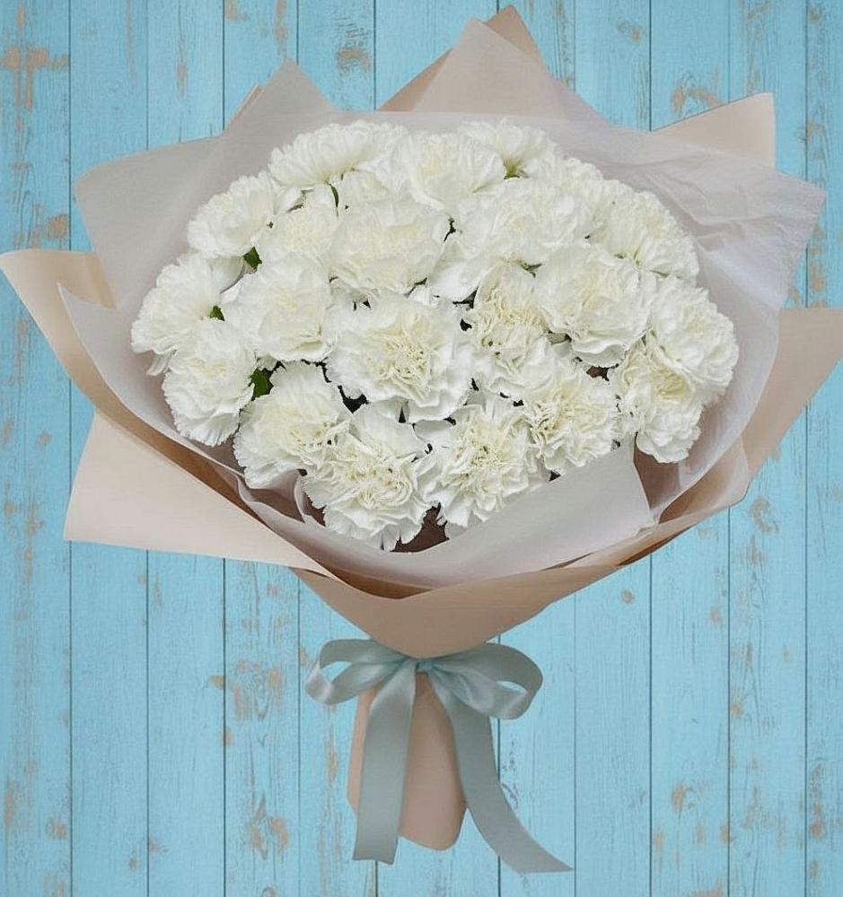 Букет цветов из: Гвоздики в Питкяранте