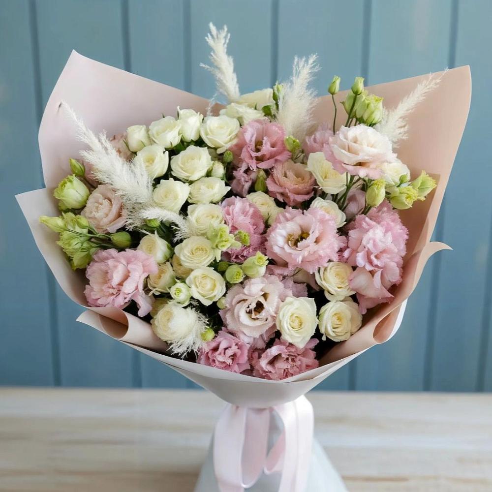 Букет цветов из: Альстромерии и Розы в Питкяранте