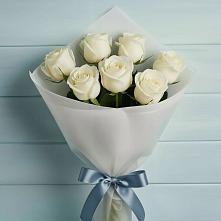 Букет 7 Белых роз Эдлесс Лав в Питкяранте