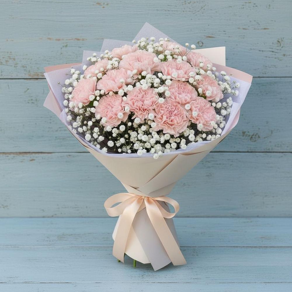 Букет цветов из: Гвоздики в Питкяранте