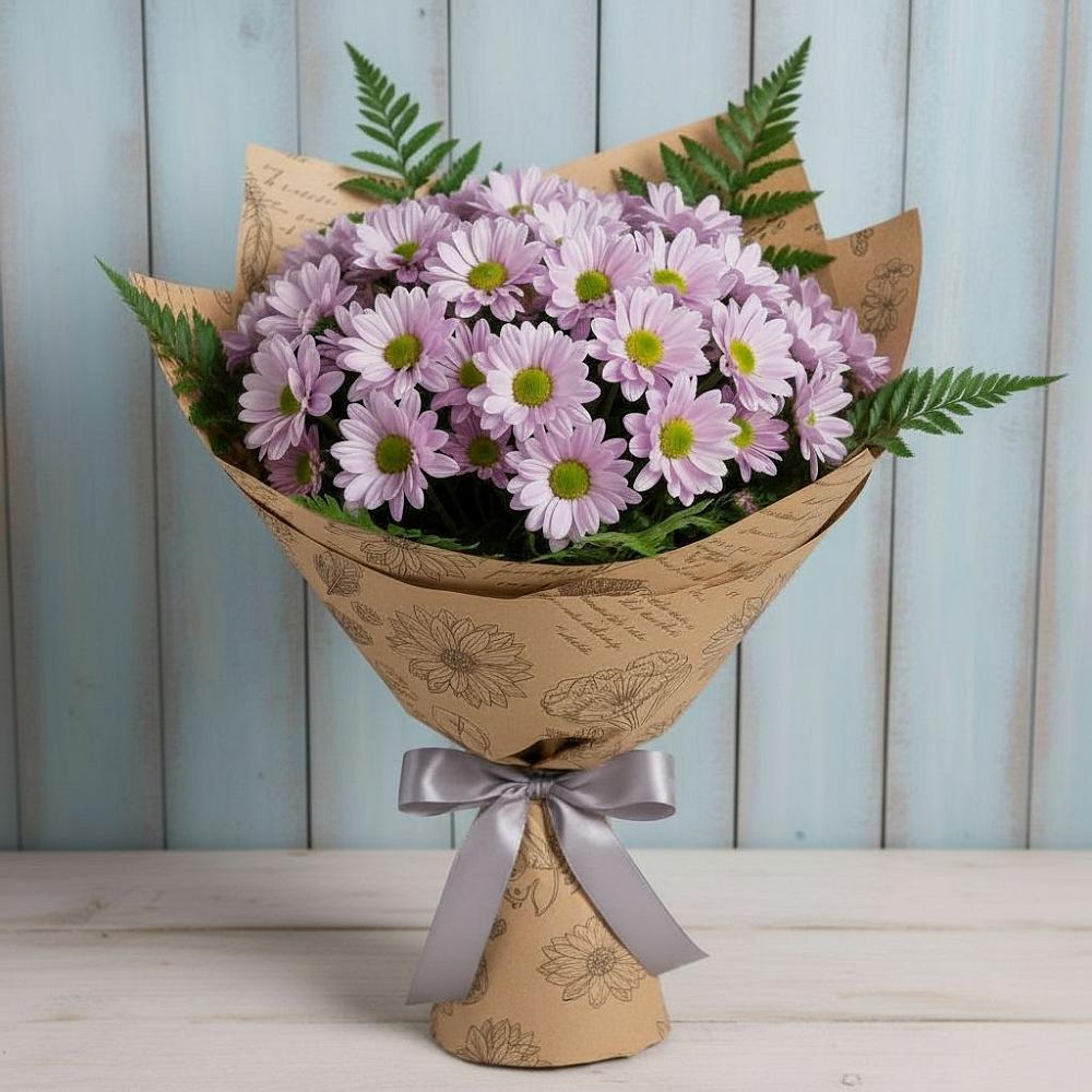 Букет цветов из: Хризантемы в Питкяранте