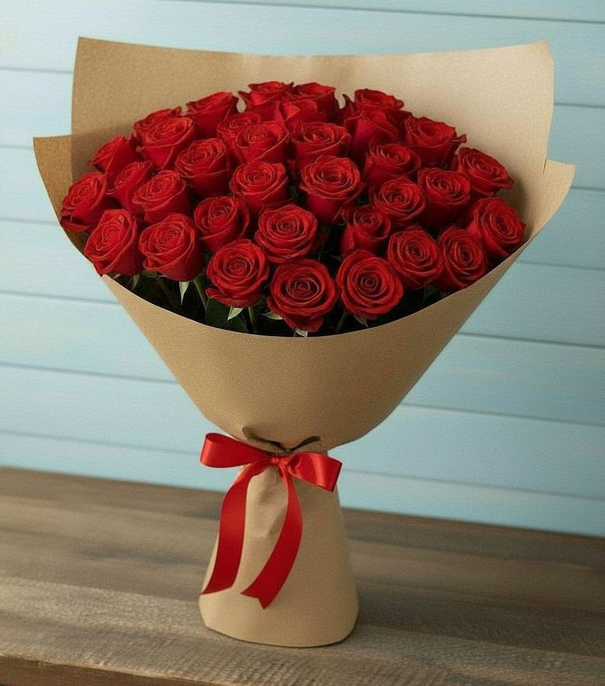 Букет Красные розы Милано в Питкяранте