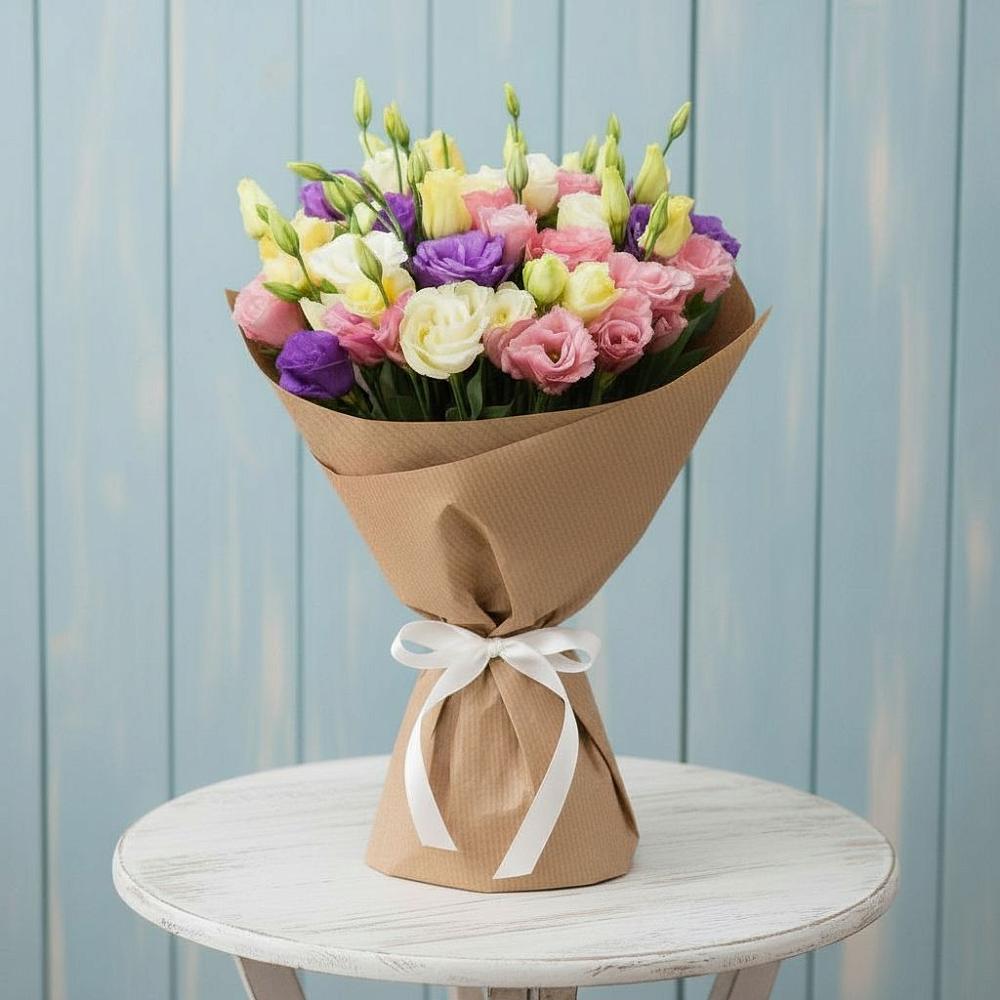 Букет цветов из: Лизиантусы в Питкяранте