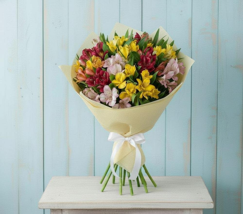 Букет цветов из: Альстромерии в Питкяранте