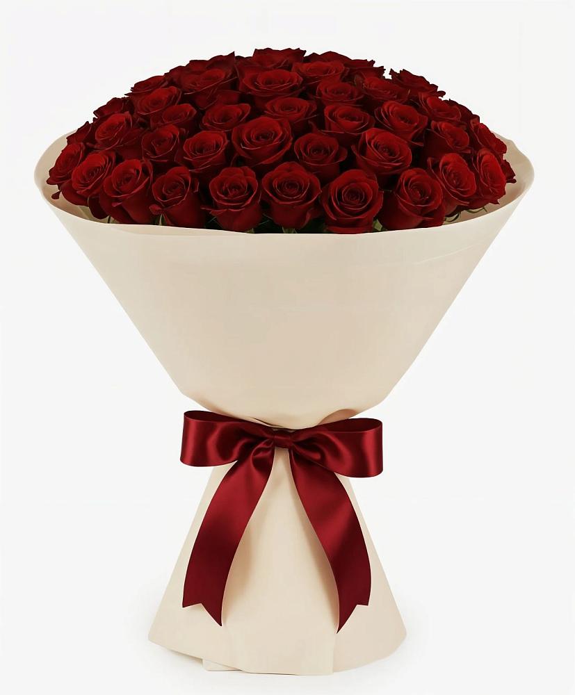 Букет 101 Бордовая роза Блэк Бакарра в Питкяранте