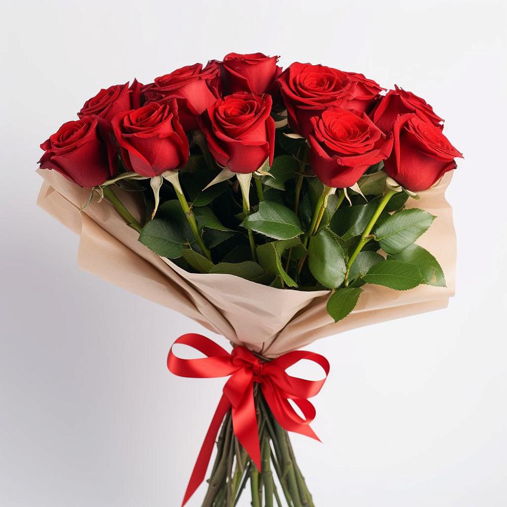 Букет 11 Красных роз Эдлесс Лав в Питкяранте