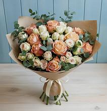 Букет цветов из:  Альстромерии и Розы в Питкяранте